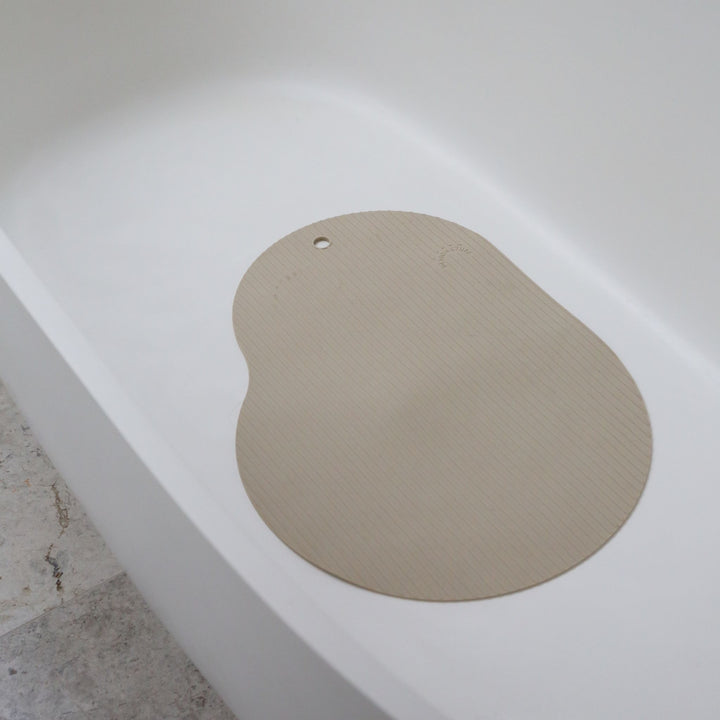 DESIGNSTUFF CURV Silicone Bath Mat, Sand
