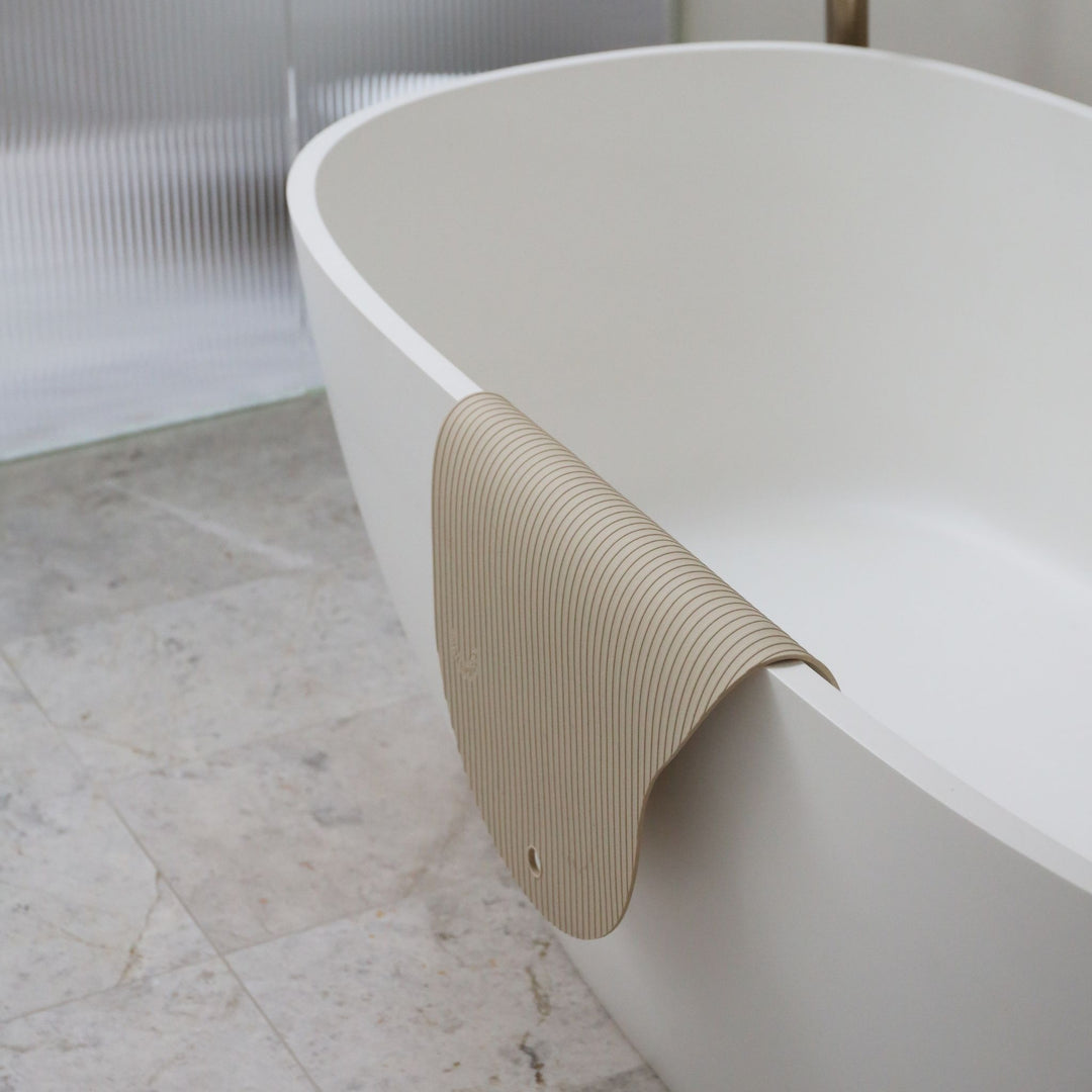 DESIGNSTUFF CURV Silicone Bath Mat, Sand