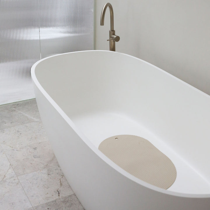 DESIGNSTUFF CURV Silicone Bath Mat, Sand