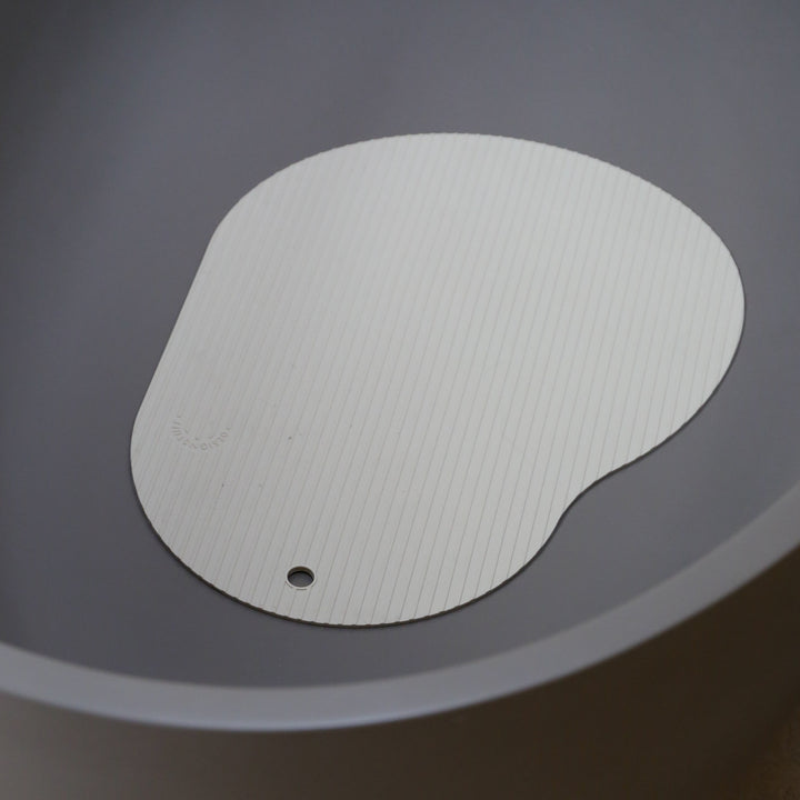 DESIGNSTUFF CURV Silicone Bath Mat, Sand