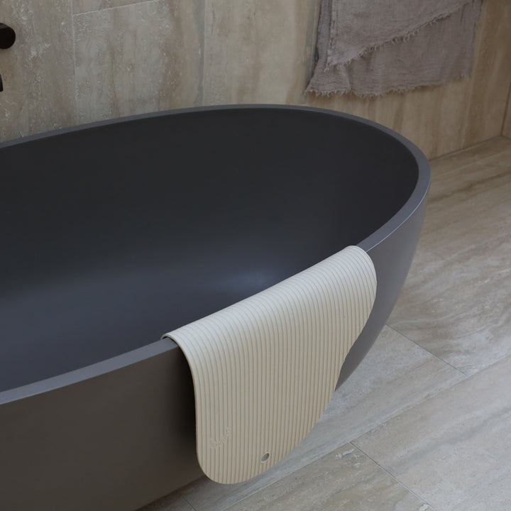 DESIGNSTUFF CURV Silicone Bath Mat, Sand