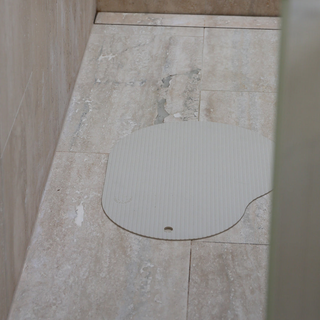 DESIGNSTUFF CURV Silicone Bath Mat, Sand