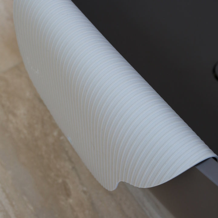 DESIGNSTUFF CURV Silicone Bath Mat, Light Grey