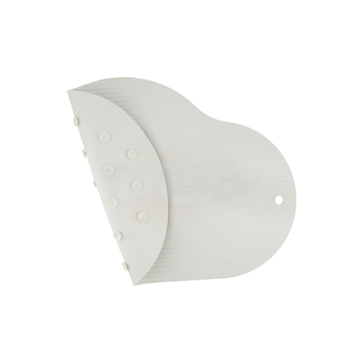 DESIGNSTUFF CURV Silicone Bath Mat, Light Grey