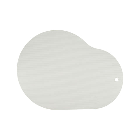 DESIGNSTUFF CURV Silicone Bath Mat, Light Grey