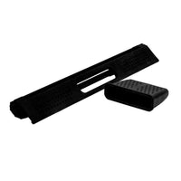 DESIGNSTUFF Folding Dish Rack w/ Cutlery Holder, Black