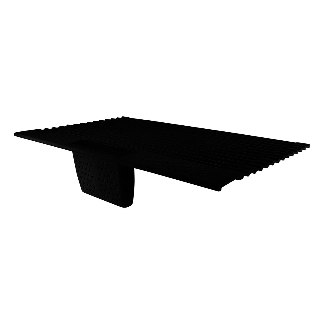 DESIGNSTUFF DRIP Folding Dish Rack w/ Cutlery Holder, Black