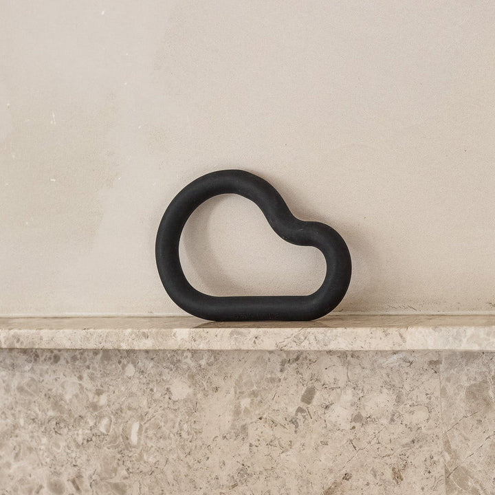 DESIGNSTUFF RUND Curve Silicone Trivet, Black