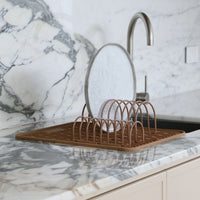 DESIGNSTUFF Dish Drainer, Camel (Set of 2)