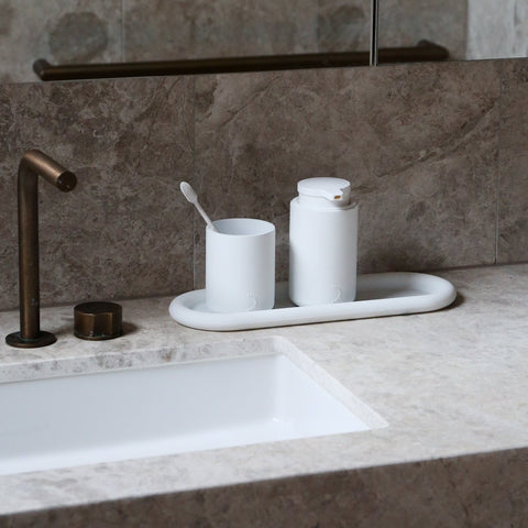 DESIGNSTUFF RUND Bubble Tray, 35cm, White