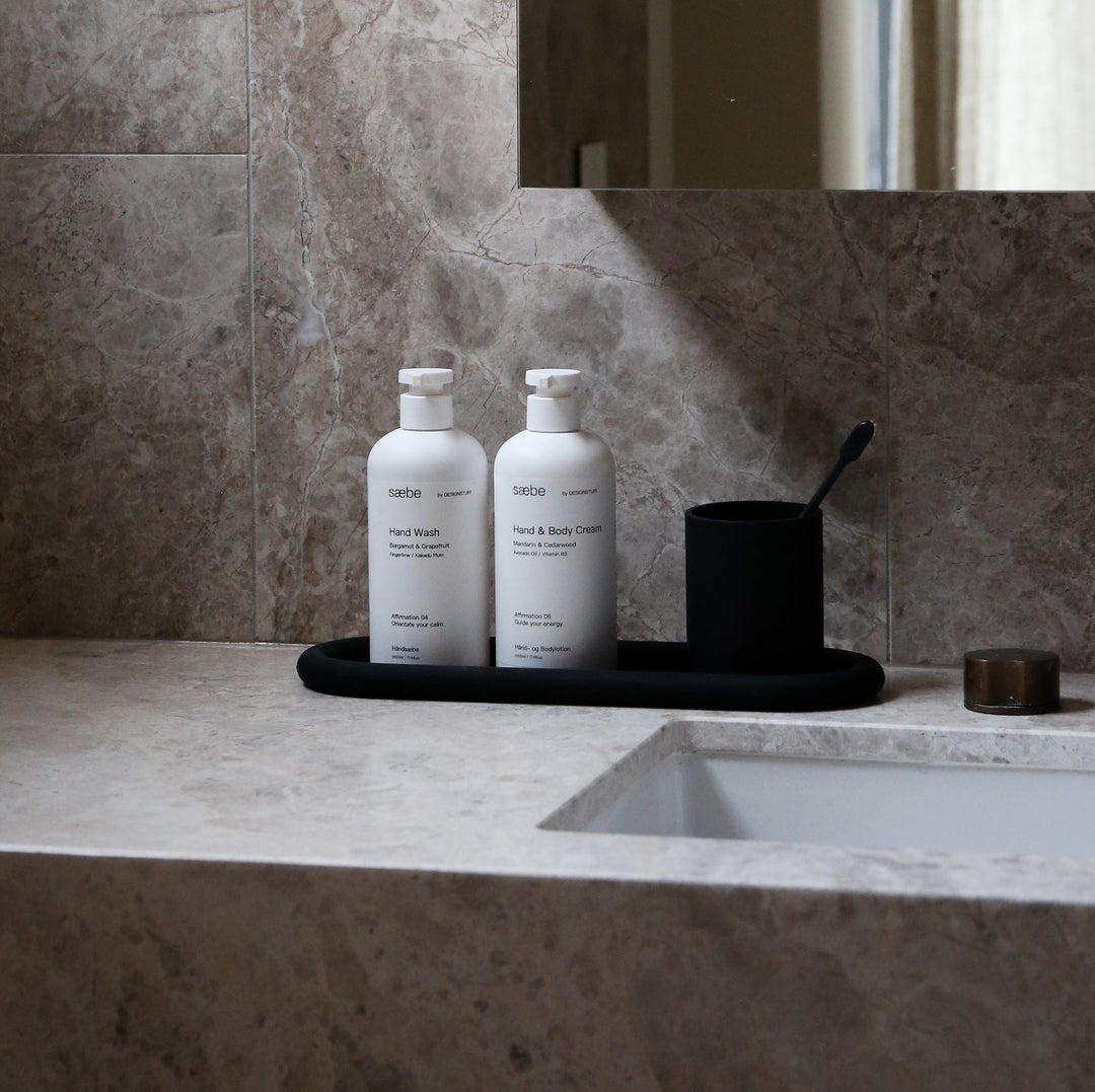 DESIGNSTUFF RUND Bubble Tray, 35cm, Black