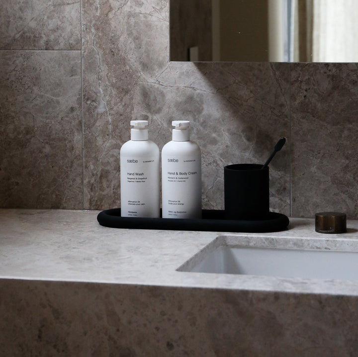 DESIGNSTUFF RUND Bubble Tray, 35cm, Black