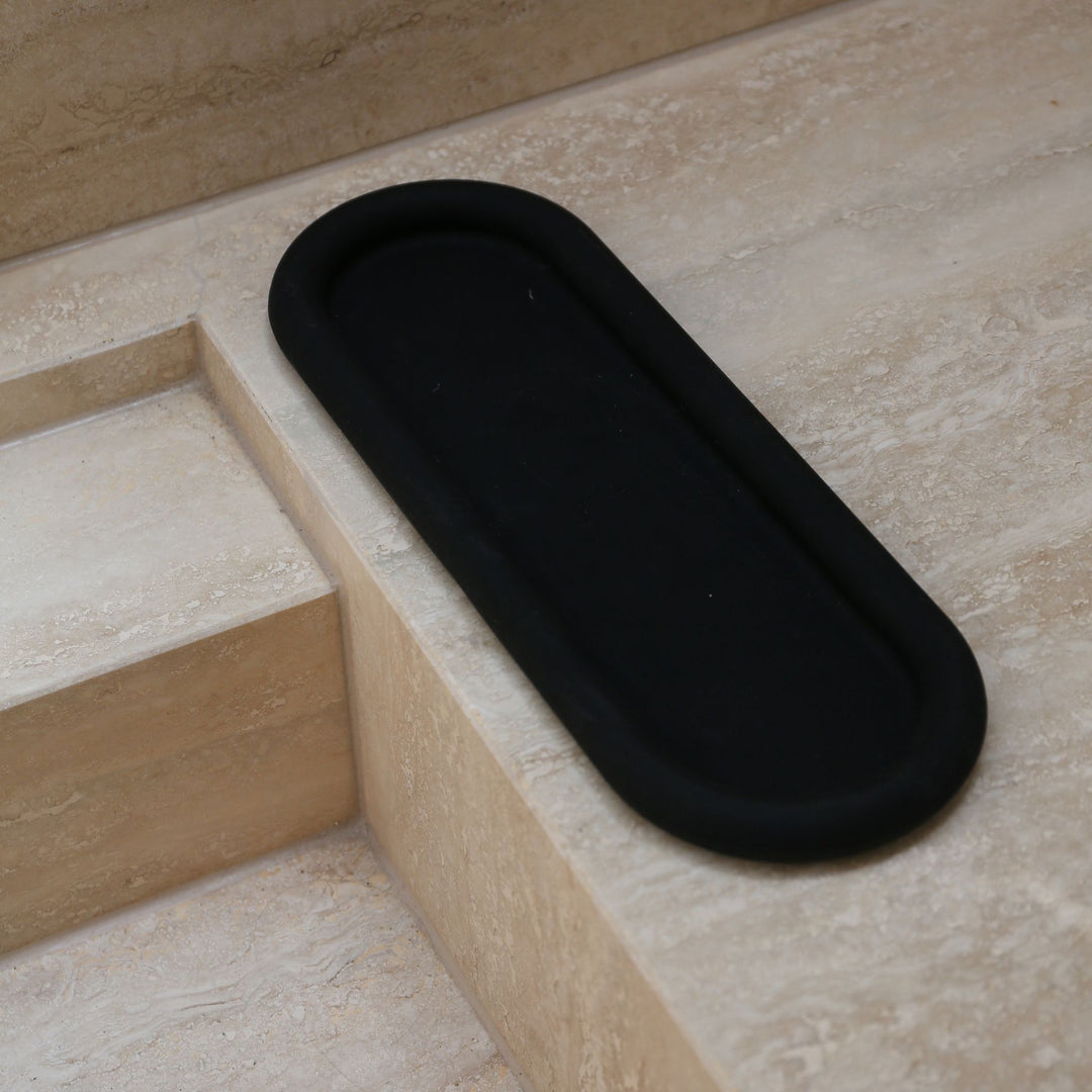 DESIGNSTUFF RUND Bubble Tray, 35cm, Black