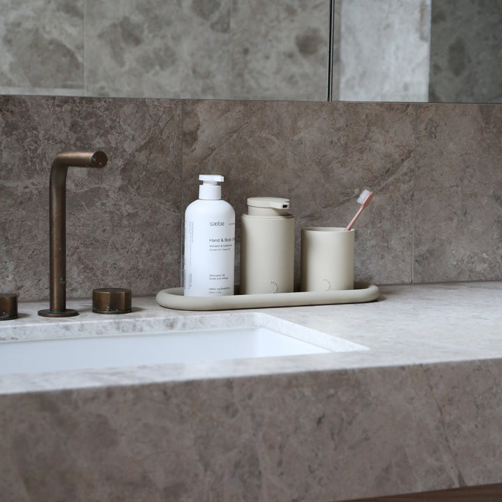 DESIGNSTUFF RUND Bubble Tray, 35cm, Sand