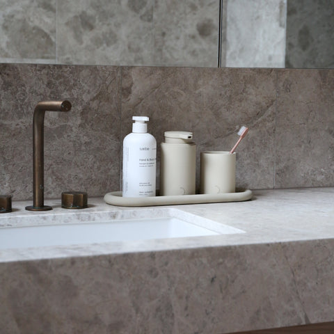 DESIGNSTUFF RUND Bubble Tray, 35cm, Sand