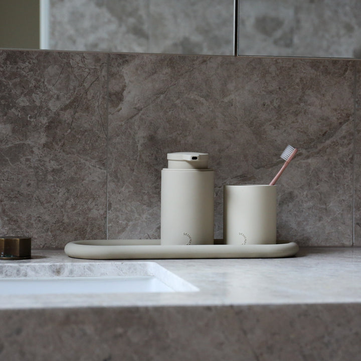 DESIGNSTUFF RUND Bubble Tray, 35cm, Sand