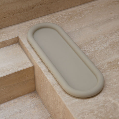 DESIGNSTUFF RUND Bubble Tray, 35cm, Sand