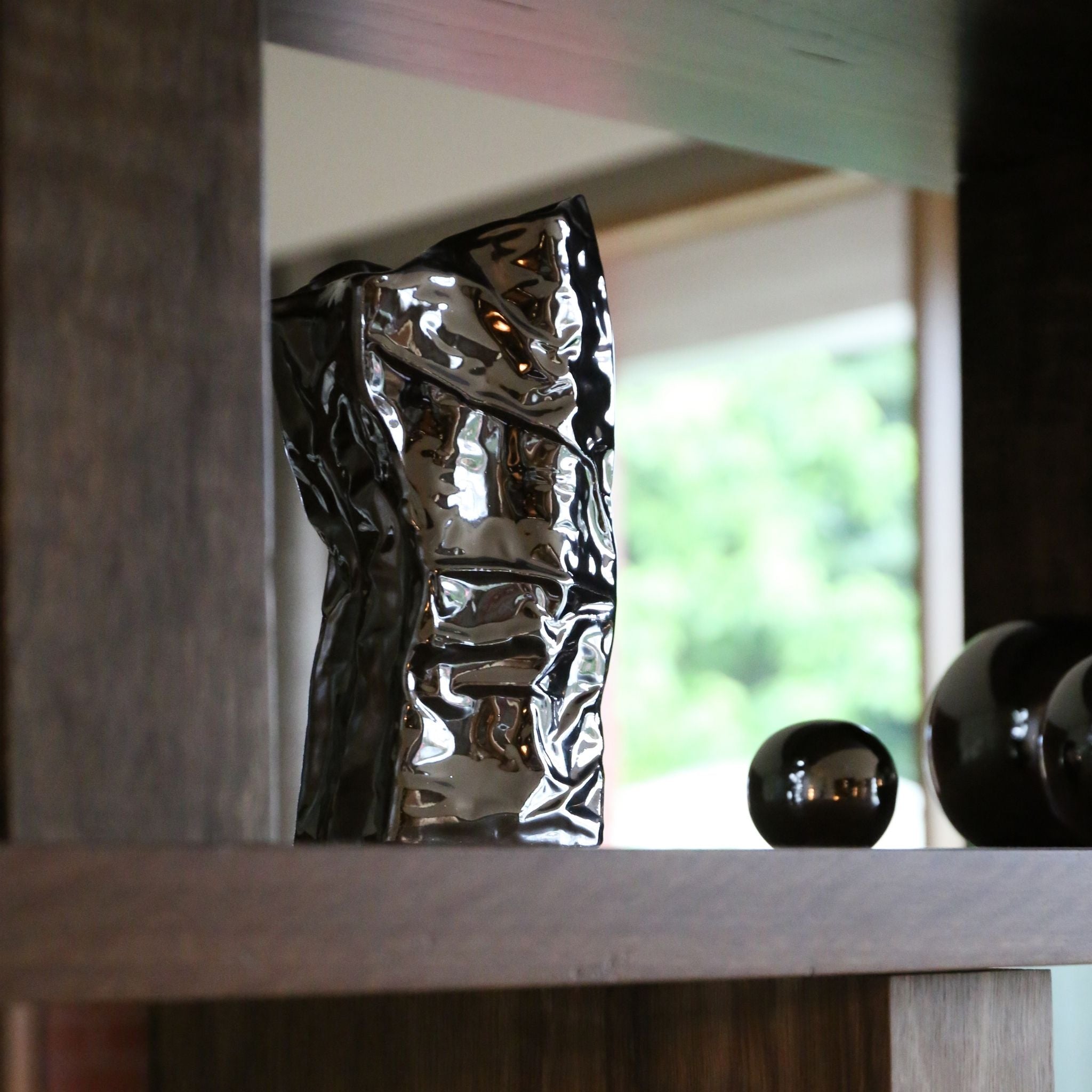 101 COPENHAGEN Kami Vase Mini, H25cm, Chrome