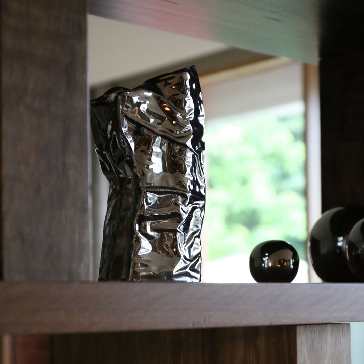 101 COPENHAGEN Kami Vase Mini, H25cm, Chrome