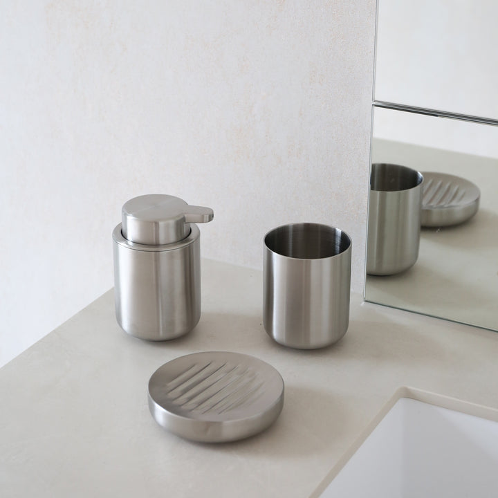 ZONE DENMARK Ume Soap Dispenser 250ml, H12.8cm,Steel