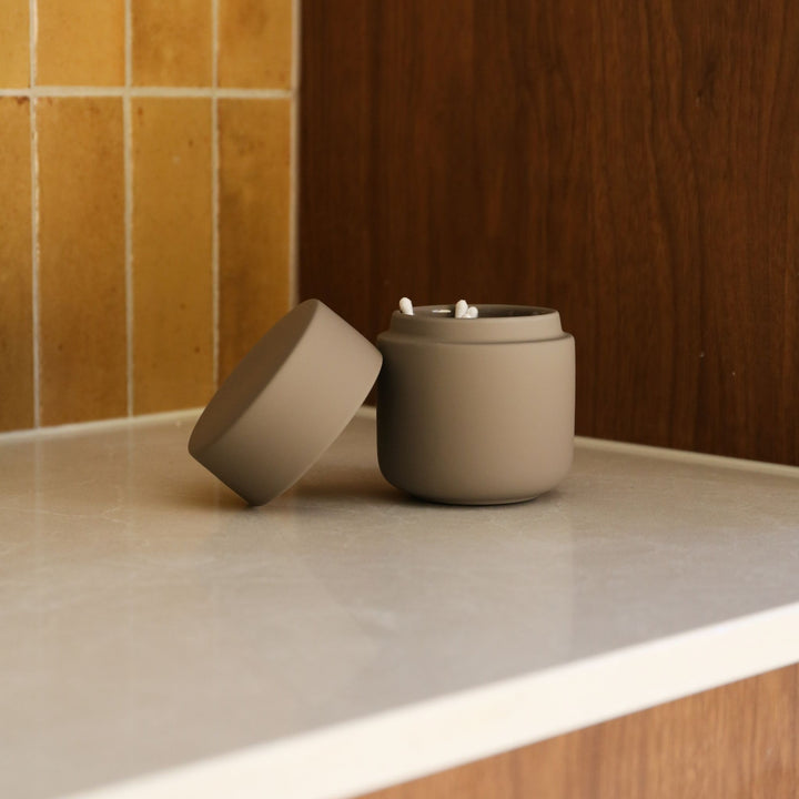 ZONE DENMARK Ume Container/Jar with Lid, H10cm, Taupe