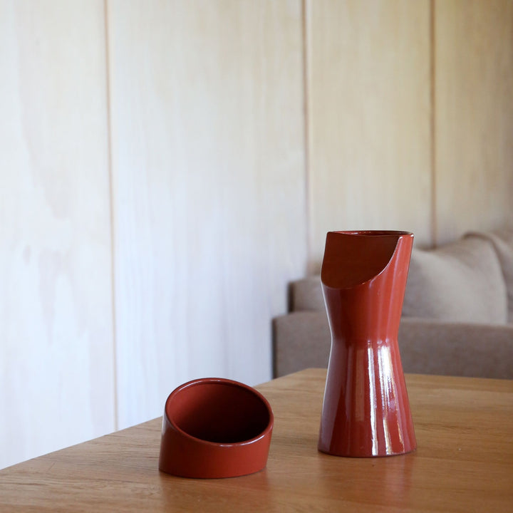 FERM LIVING Sola Salt Pig H10cm, Terracotta