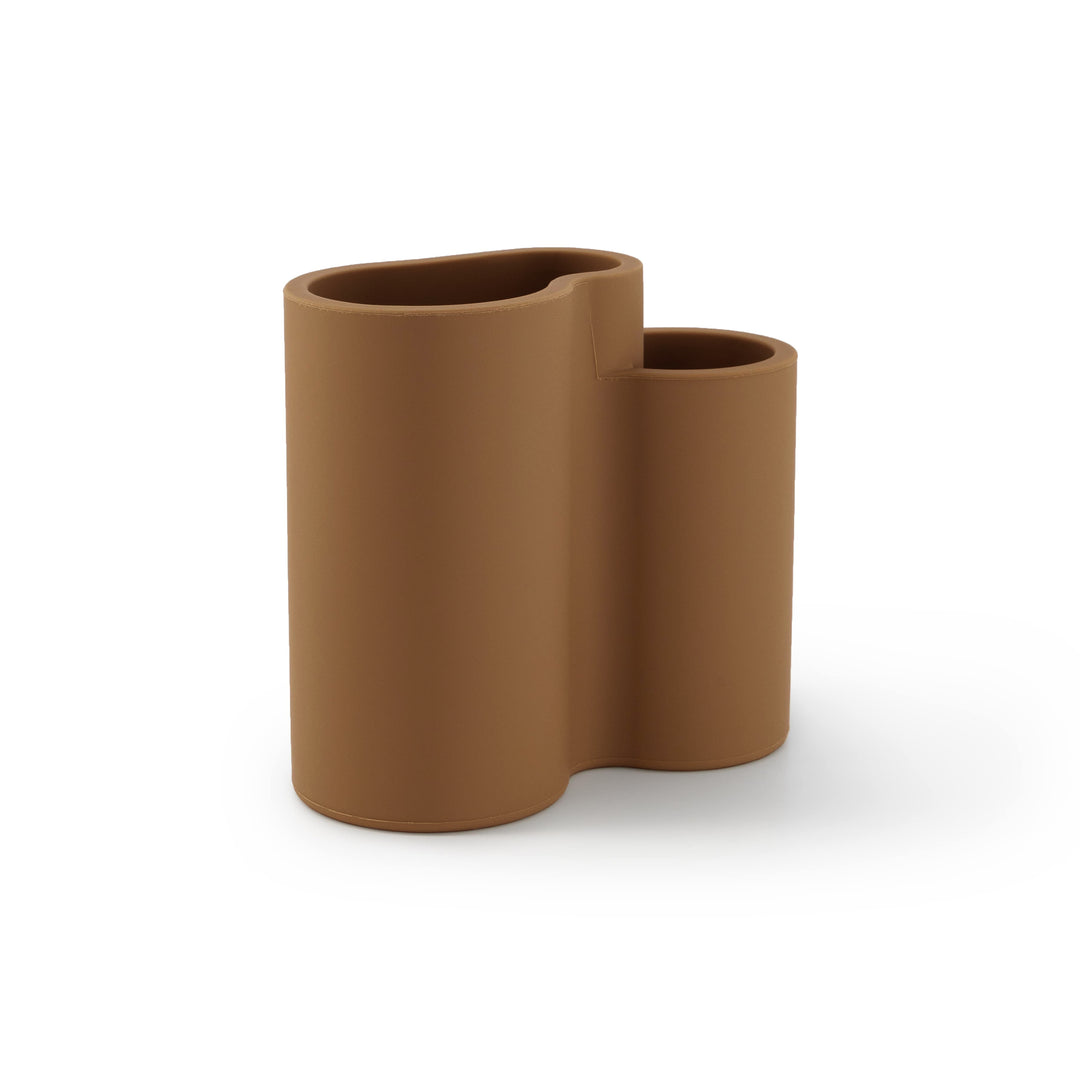 DESIGNSTUFF Store-All Cutlery Drainer/Holder, Camel