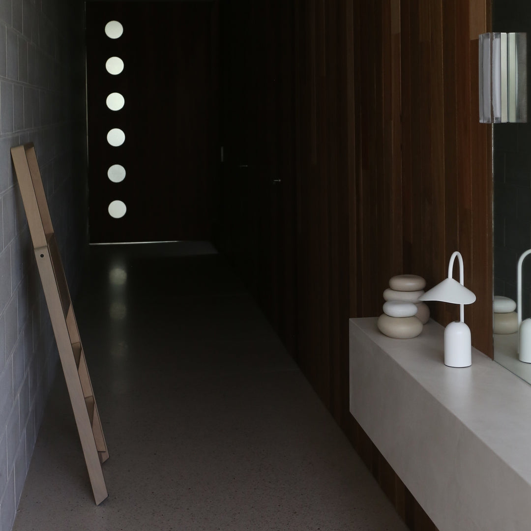 FERM LIVING Pebble Box, Large, H14cm, Sand/Cream