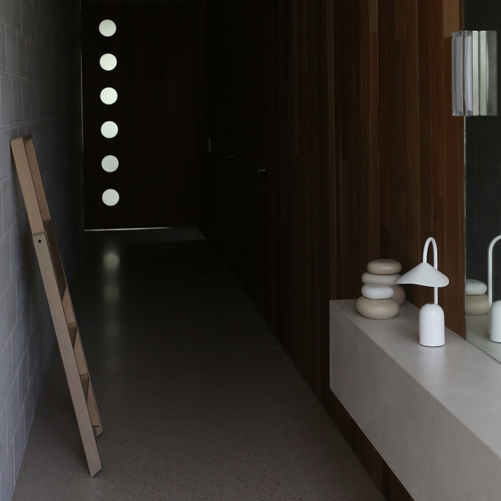 FERM LIVING Pebble Box, Large, H14cm, Sand/Cream