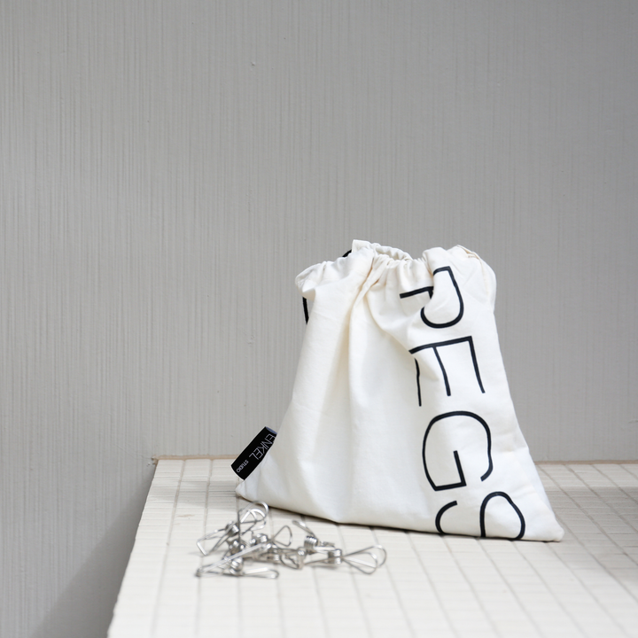 ENKEL STUDIO Hang Pegs Set, Stainless Steel (Set of 60)