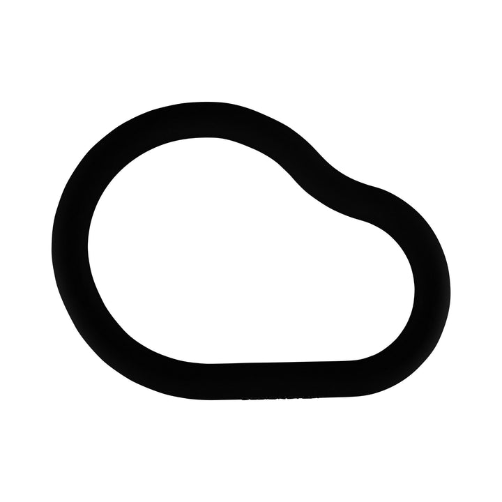 DESIGNSTUFF Curve Silicone Trivet L, Black