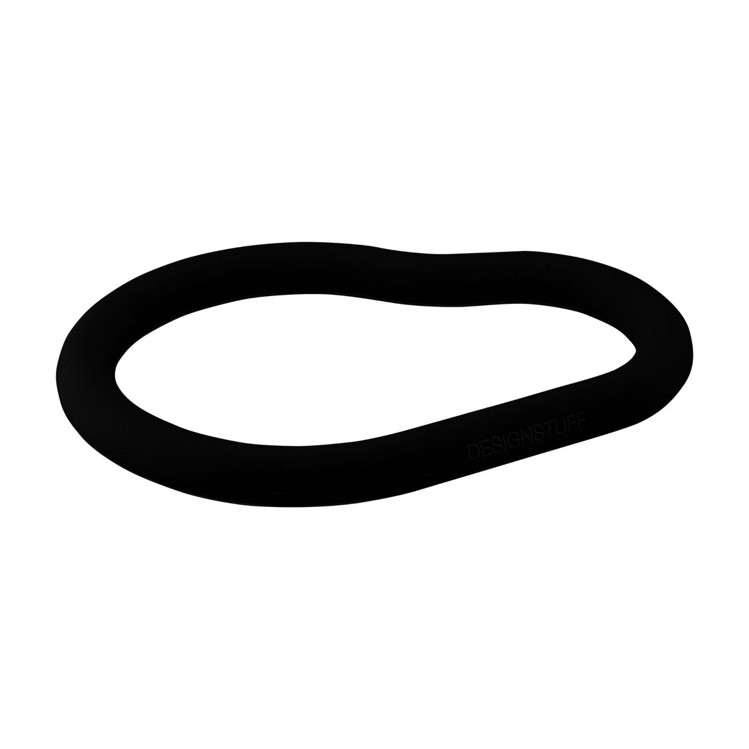 DESIGNSTUFF Curve Silicone Trivet L, Black