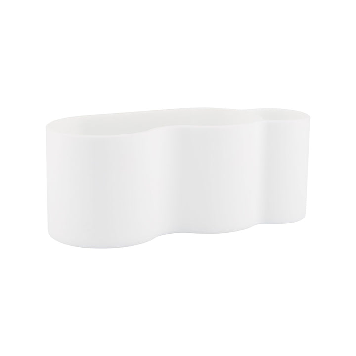 DESIGNSTUFF CURV Shower Caddy, Silicone/Adhesive, White