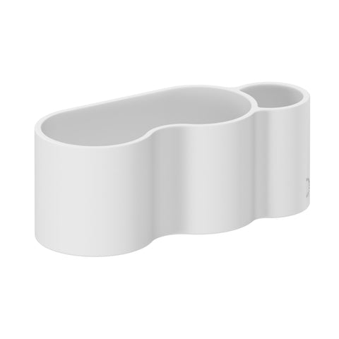 DESIGNSTUFF VANA Sink Caddy, Silicone, White