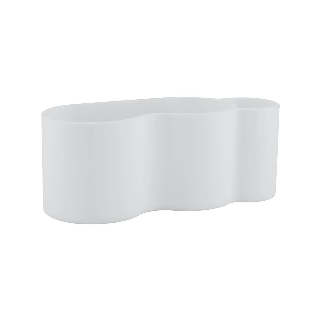 DESIGNSTUFF CURV Shower Caddy, Silicone/Adhesive, Light Grey