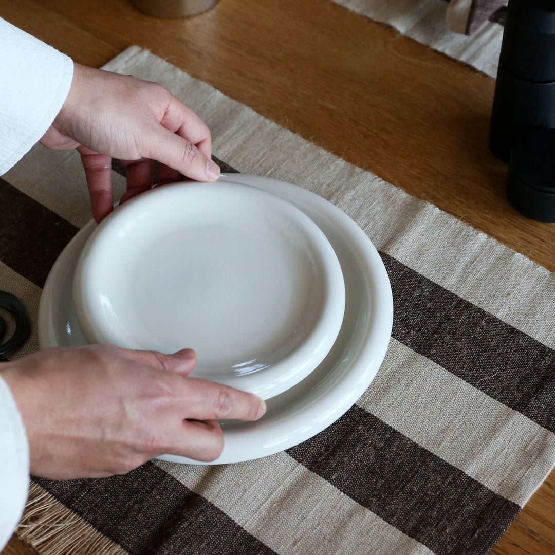 HAY Barro Plate, D18cm, Off-White (Set of 2)