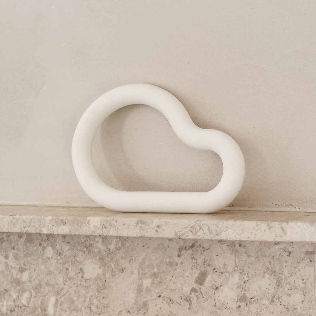 DESIGNSTUFF Curve Silicone Trivet, Chalk