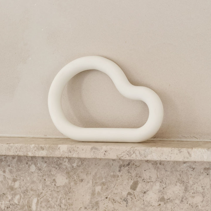 DESIGNSTUFF Curve Silicone Trivet, Chalk