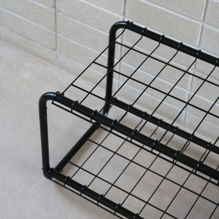 DESIGNSTUFF FORMA Shoe Rack, Black