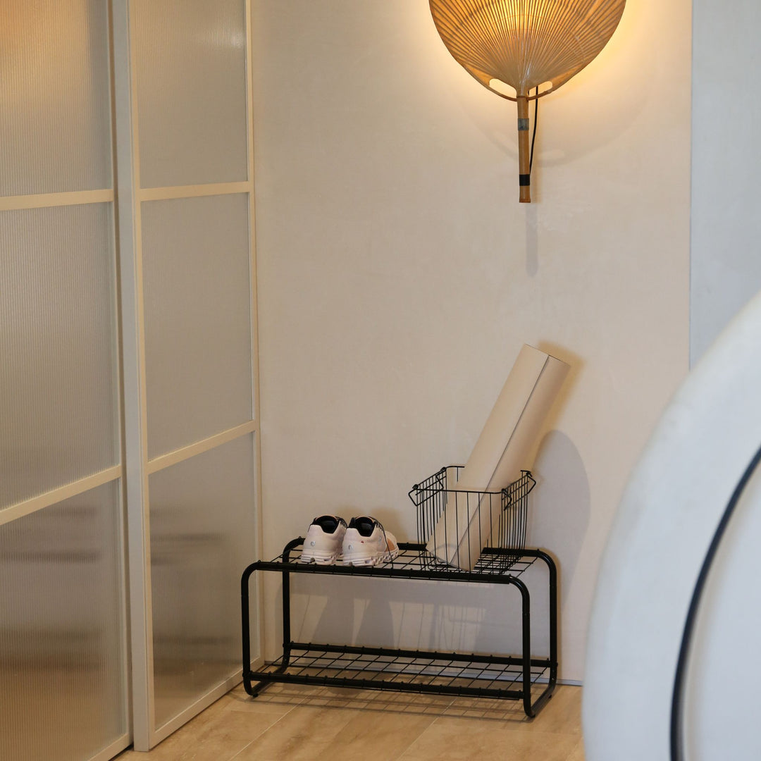 DESIGNSTUFF FORMA Shoe Rack, Black