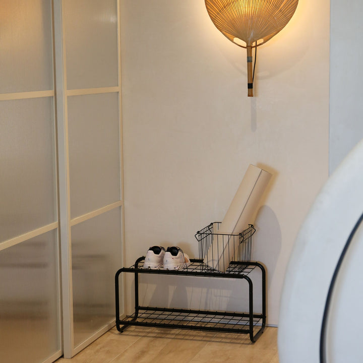 DESIGNSTUFF FORMA Shoe Rack, Black