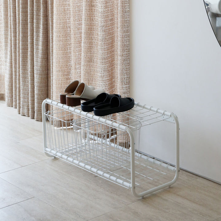 DESIGNSTUFF FORMA Shoe Rack, White