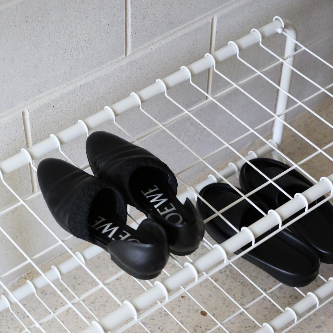 DESIGNSTUFF FORMA Shoe Rack, White