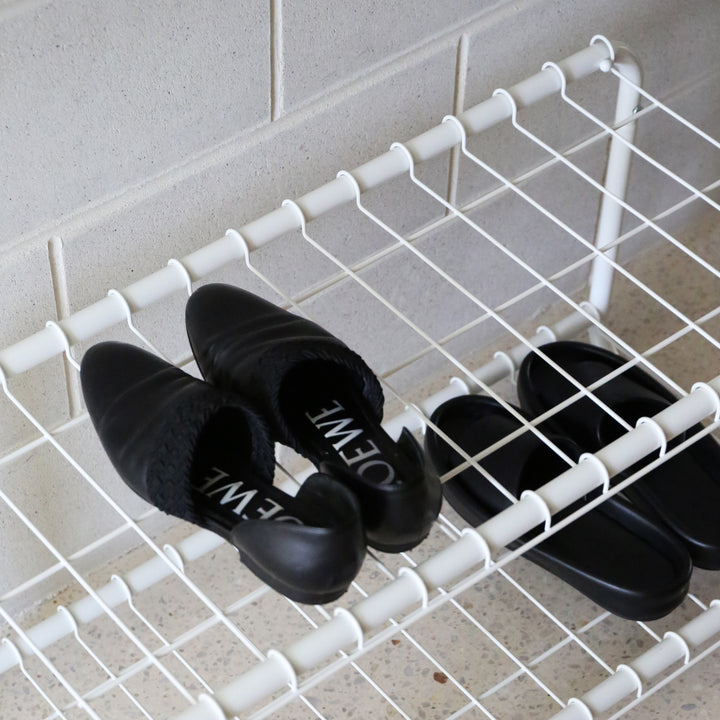 DESIGNSTUFF FORMA Shoe Rack, White