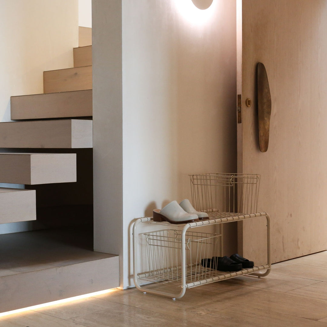 DESIGNSTUFF FORMA Shoe Rack, Sand