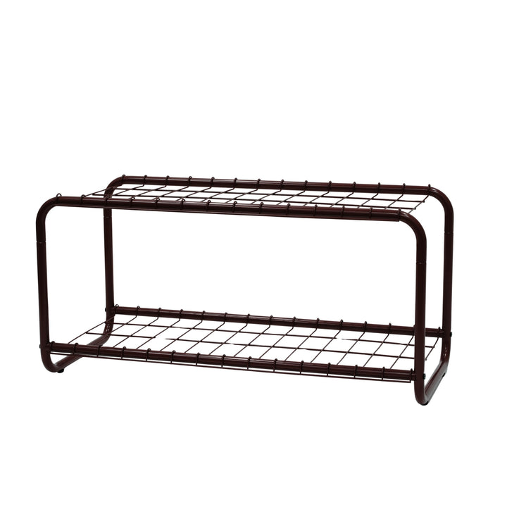 DESIGNSTUFF FORMA Shoe Rack, Burgundy