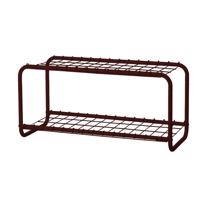 DESIGNSTUFF FORMA Shoe Rack, Burgundy
