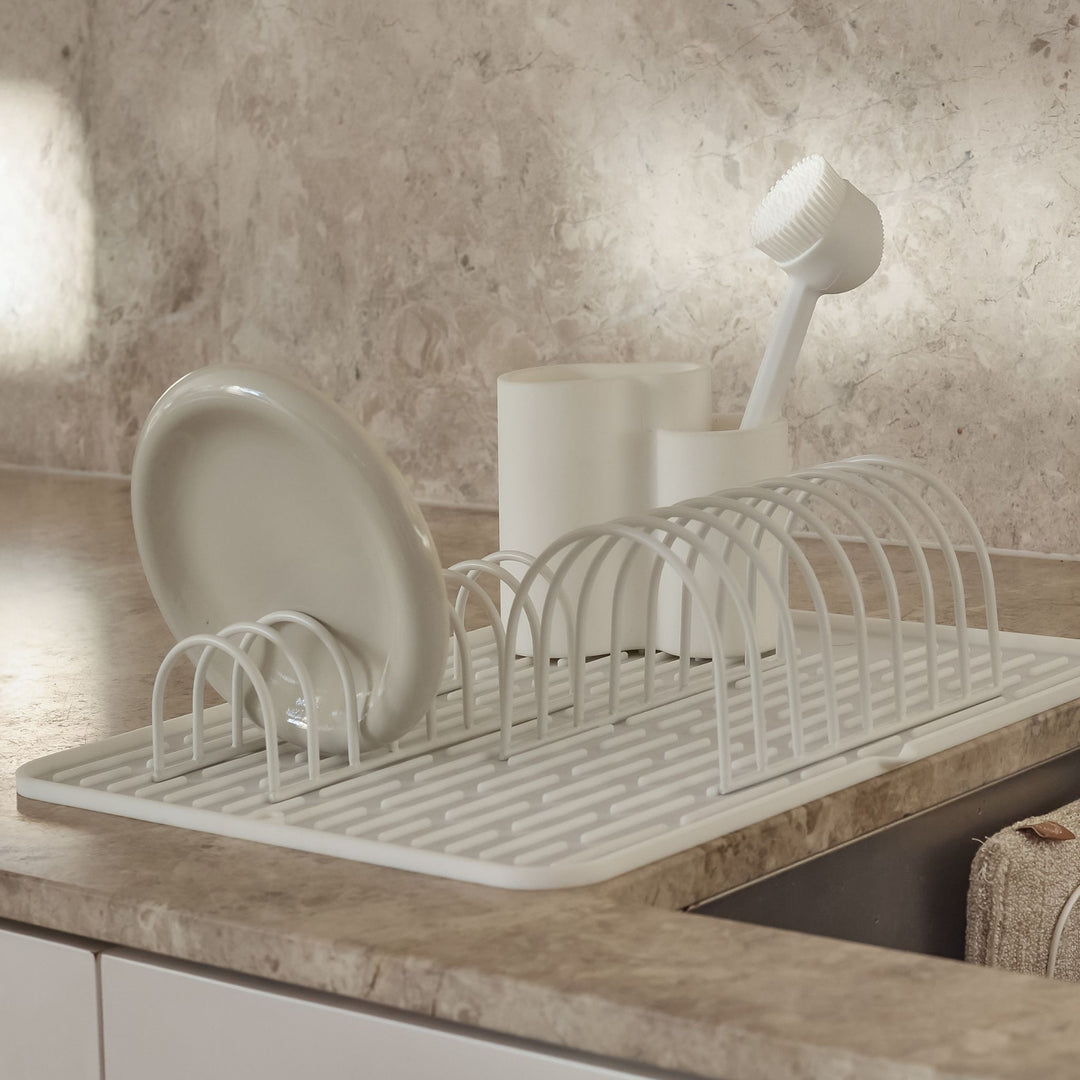 DESIGNSTUFF DRIP Store-All Cutlery Drainer/Holder, White