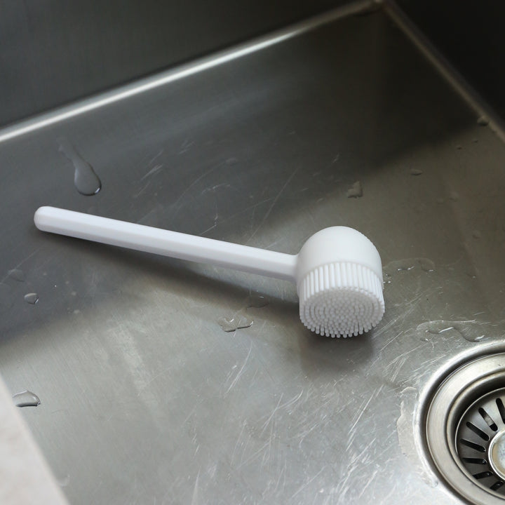 DESIGNSTUFF VANA Dish Brush, Silicone, White
