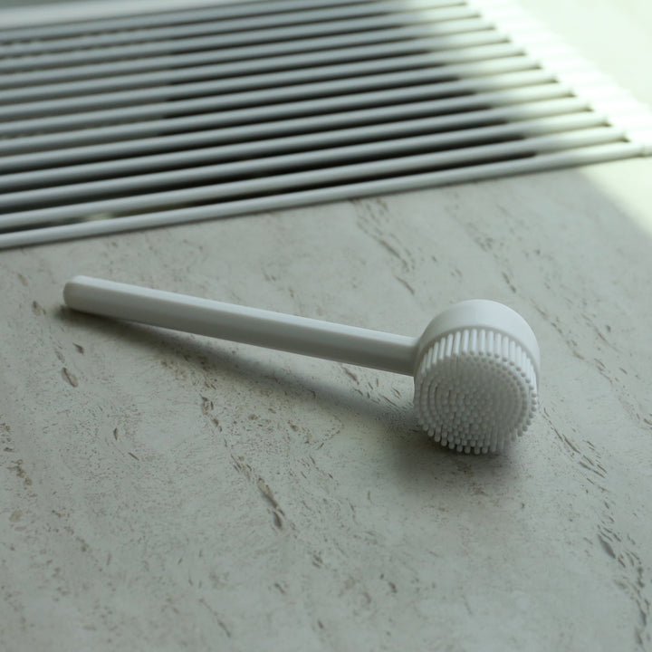 DESIGNSTUFF VANA Dish Brush, Silicone, White